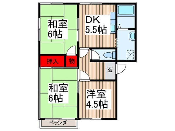 ドリ－ムハイツＣの物件間取画像